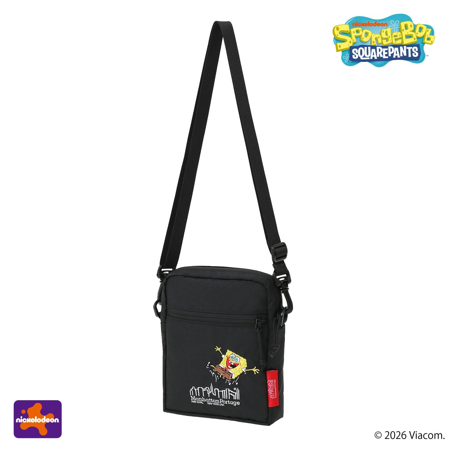 SpongeBob × ManhattanPortage CITY LIGHTS (SM) W/PL VER 2 BP CORDURA RIPSTOP POLYESTER