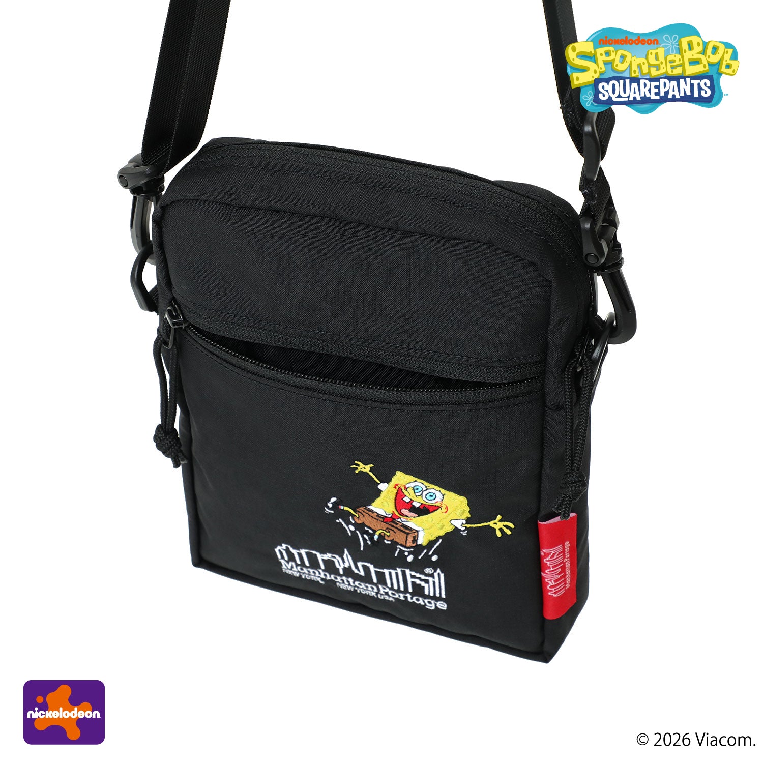 SpongeBob × ManhattanPortage CITY LIGHTS (SM) W/PL VER 2 BP CORDURA RIPSTOP POLYESTER