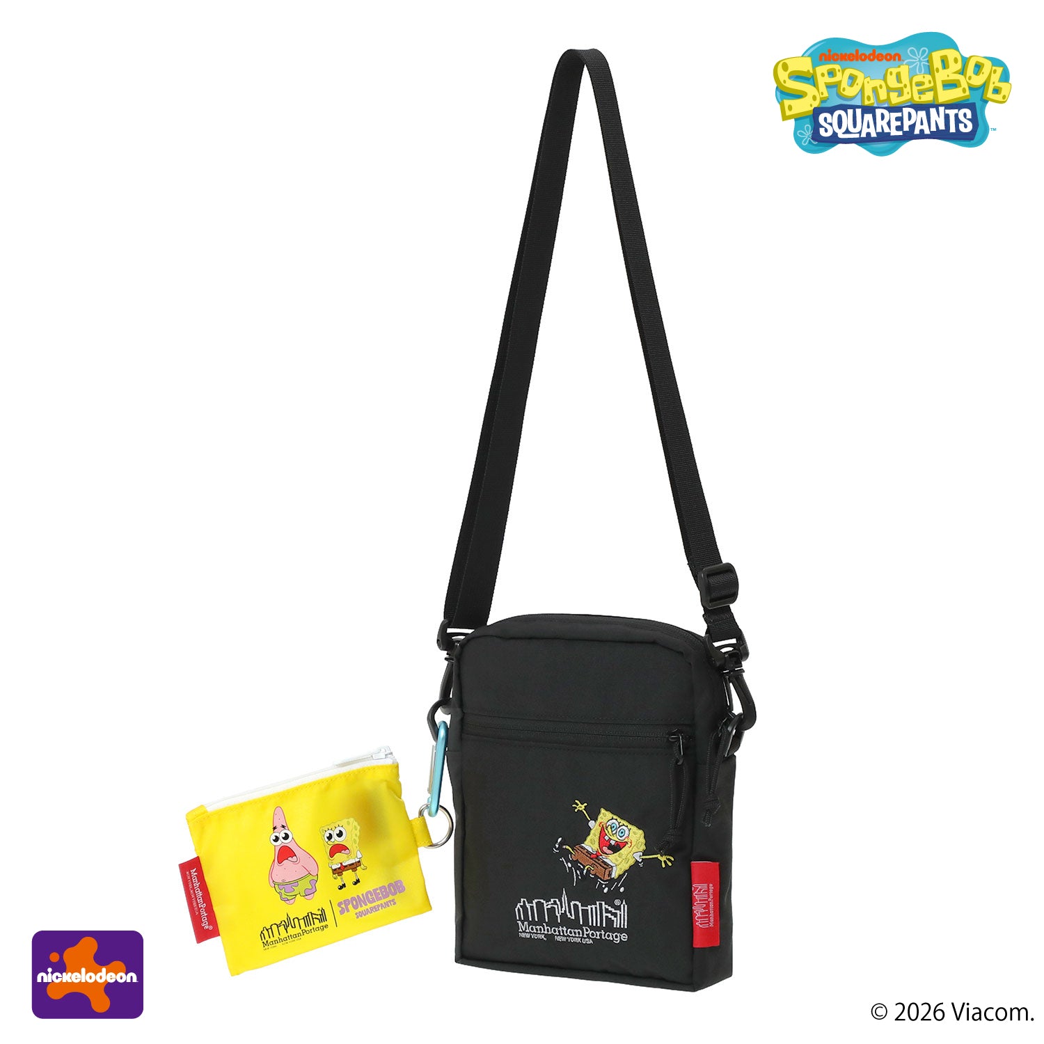 SpongeBob × ManhattanPortage CITY LIGHTS (SM) W/PL VER 2 BP CORDURA RIPSTOP POLYESTER