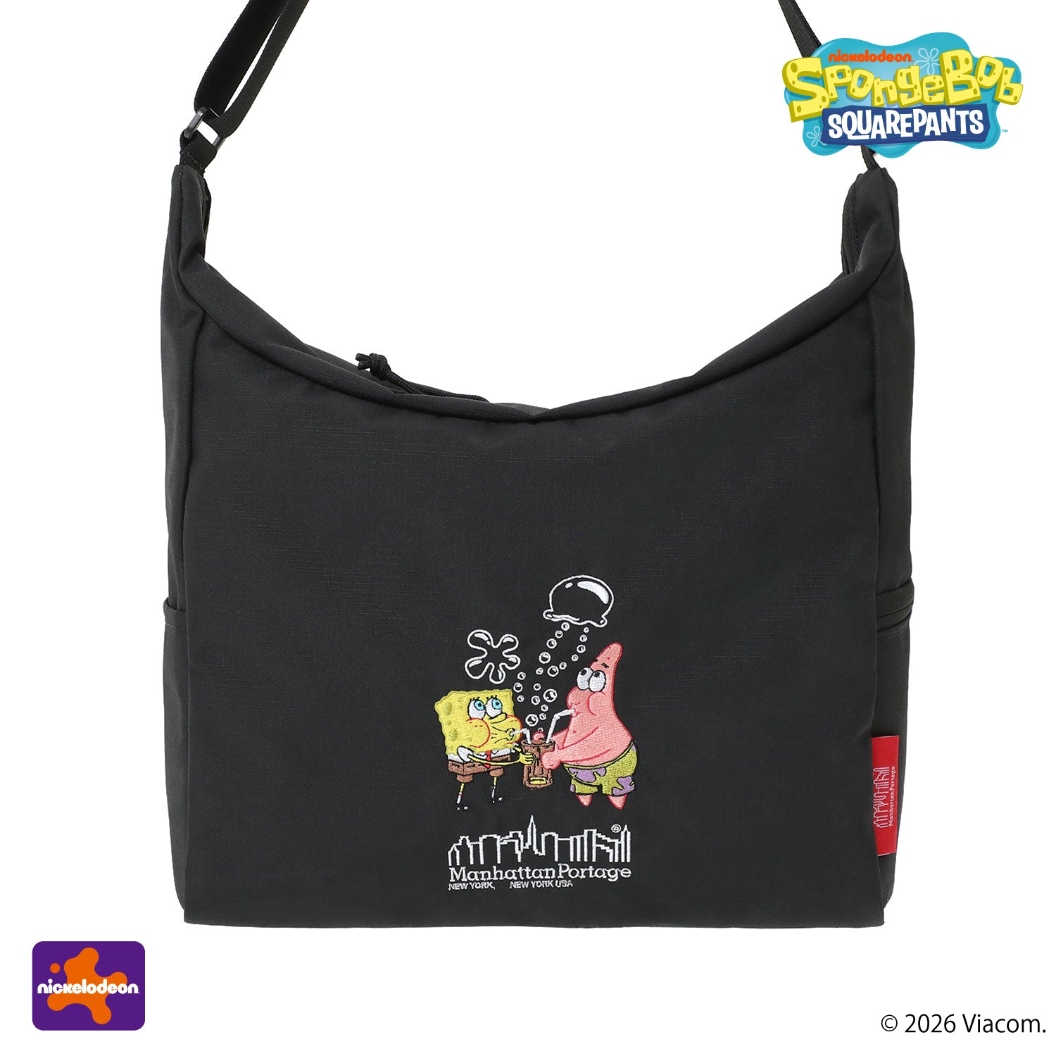 SpongeBob × ManhattanPortage BED-STUY SHOULDER BAG CORDURA RIPSTOP POLYESTER