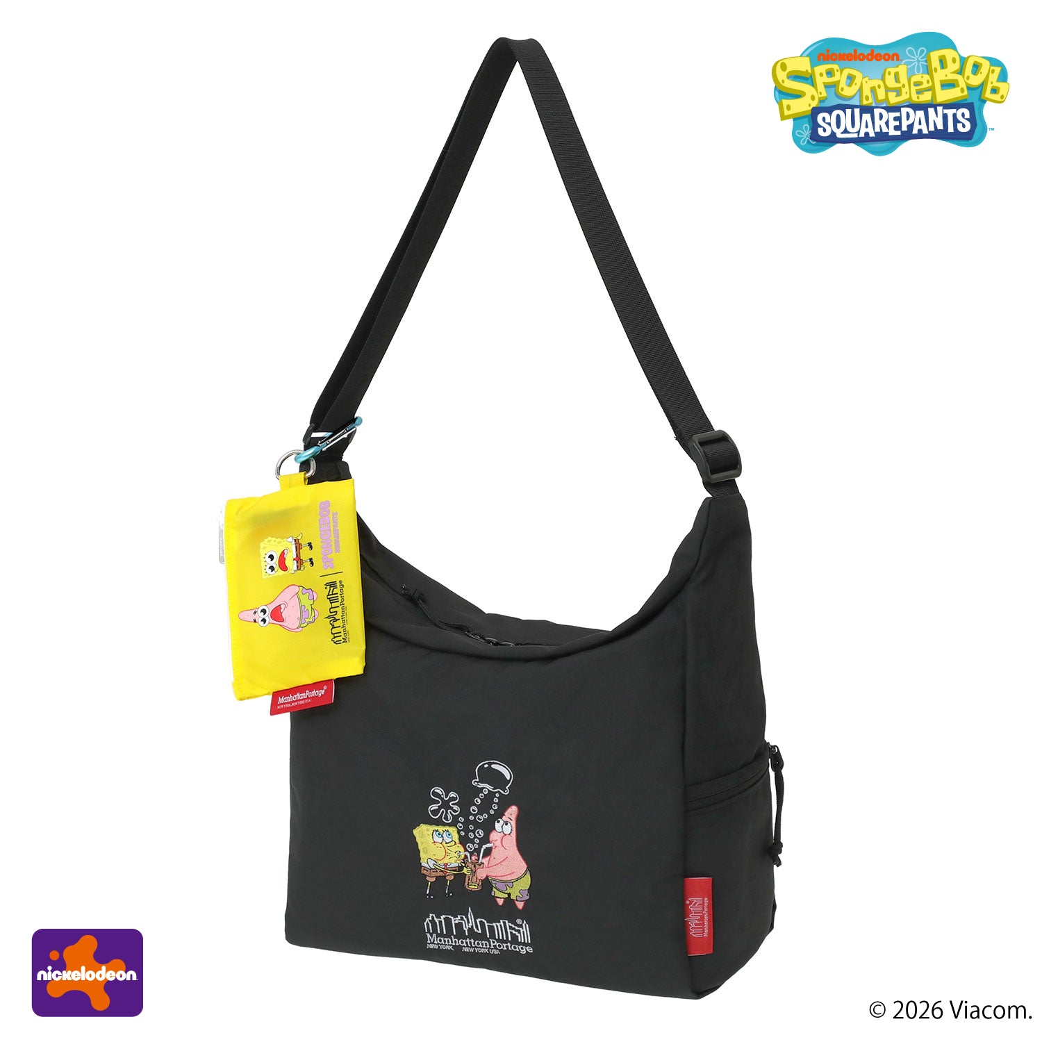 SpongeBob × ManhattanPortage BED-STUY SHOULDER BAG CORDURA RIPSTOP POLYESTER