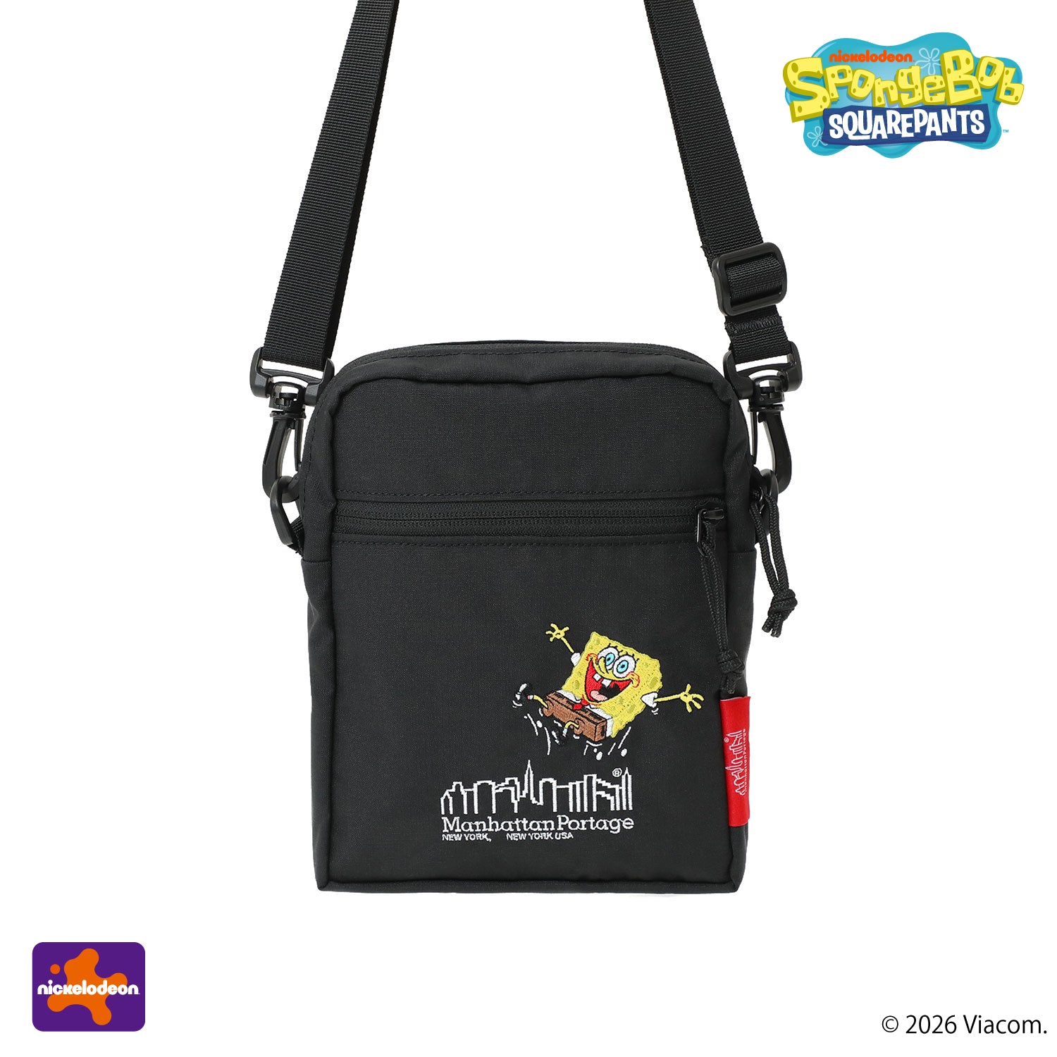 SpongeBob × ManhattanPortage CITY LIGHTS (SM) W/PL VER 2 BP CORDURA RIPSTOP POLYESTER