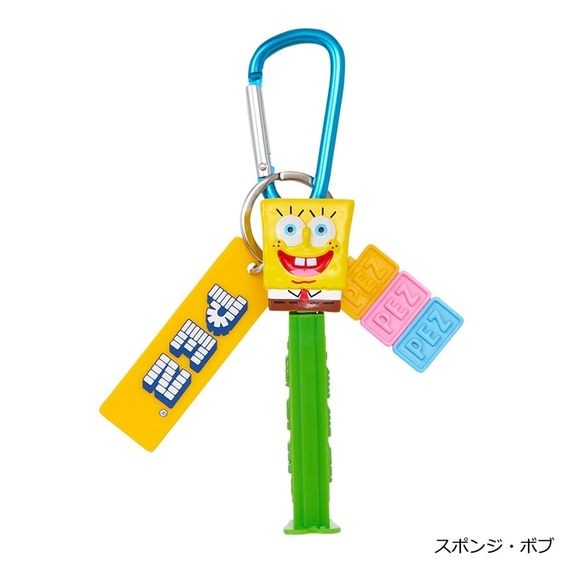 スポンジ・ボブ PEZ ペッツ カラビナキーリング スポンジ・ボブ