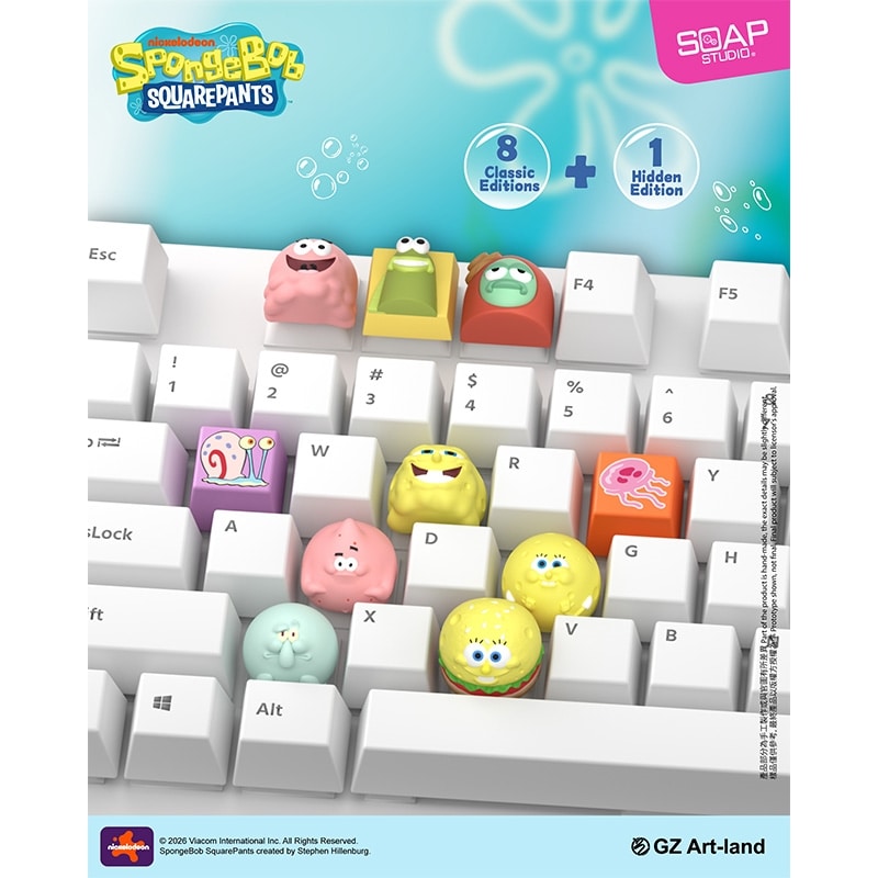 スポンジ・ボブ SOAP STUDIO ソープスタジオ ブラインドキーキャップ※種類は選べません