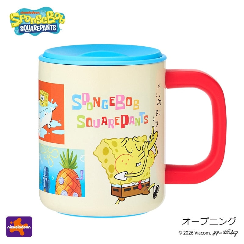 スポンジ・ボブ　蓋つきステンレスマグ