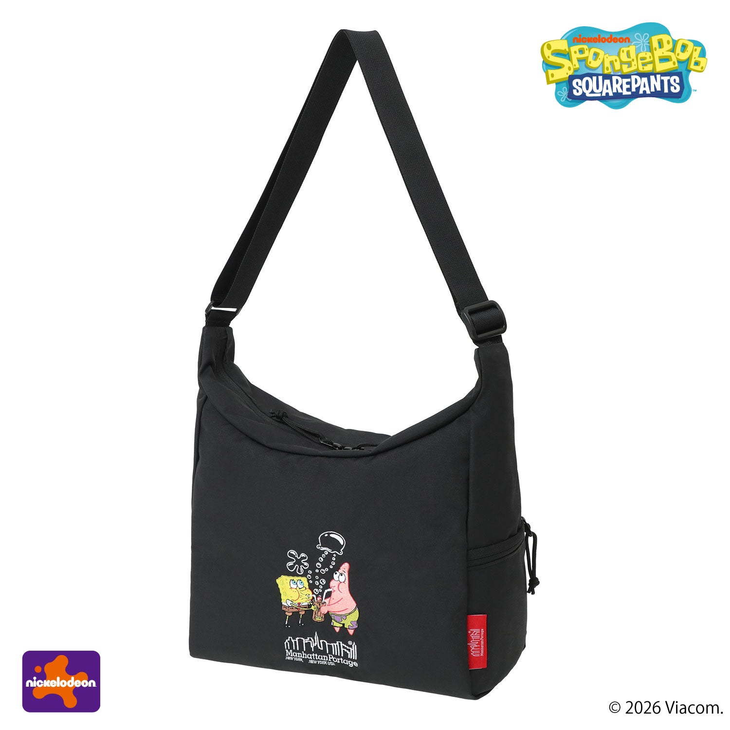 SpongeBob × ManhattanPortage BED-STUY SHOULDER BAG CORDURA RIPSTOP POLYESTER