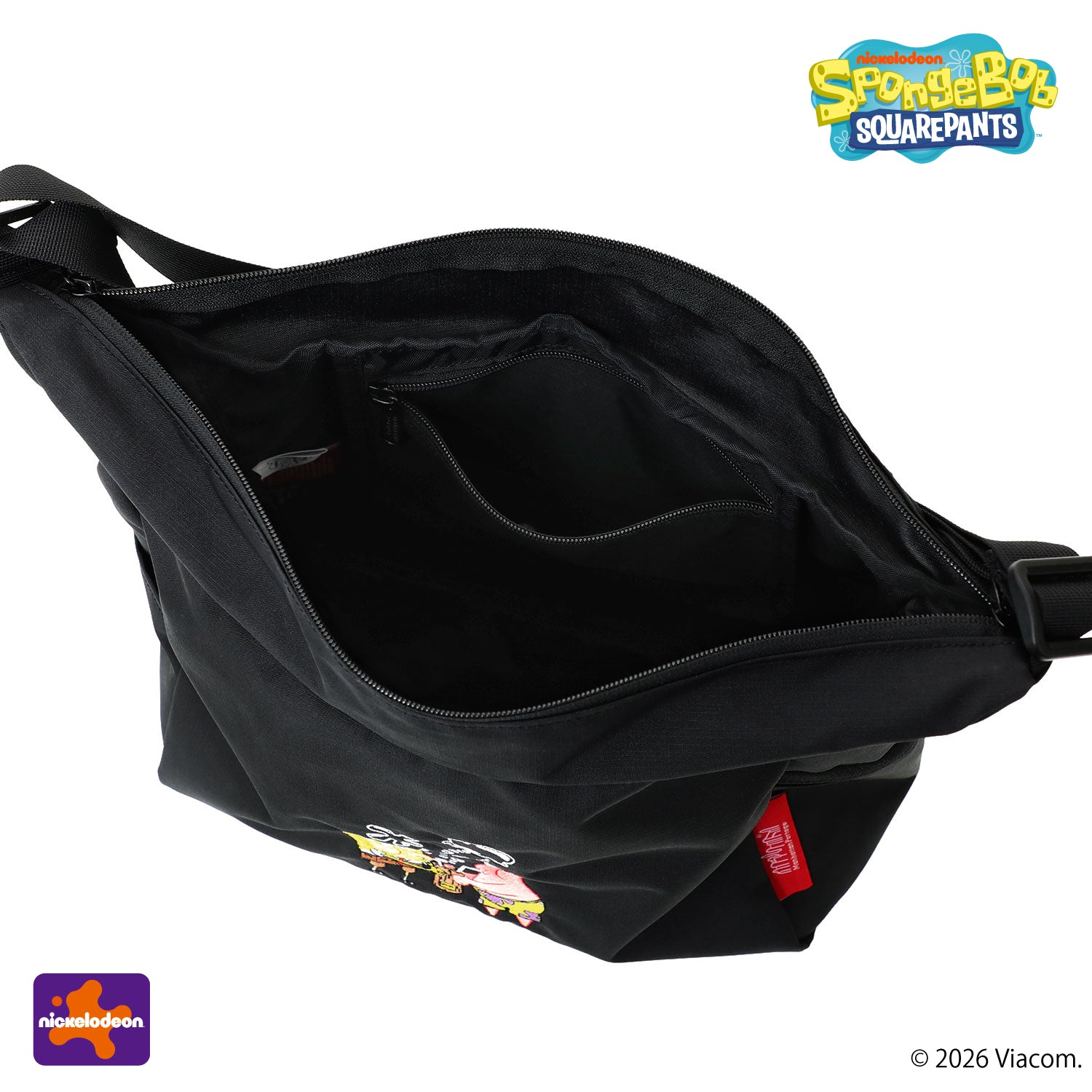 SpongeBob × ManhattanPortage BED-STUY SHOULDER BAG CORDURA RIPSTOP POLYESTER