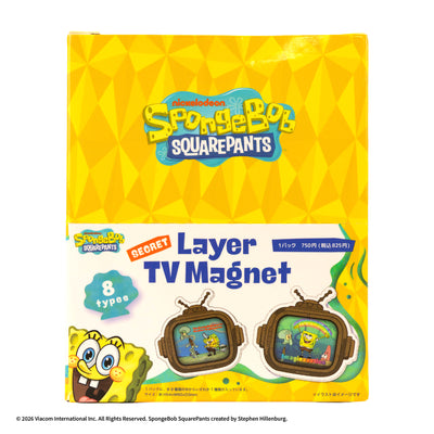 【公式オンラインストア限定】スポンジ・ボブ シークレットテレビ型マグネット　※BOX販売